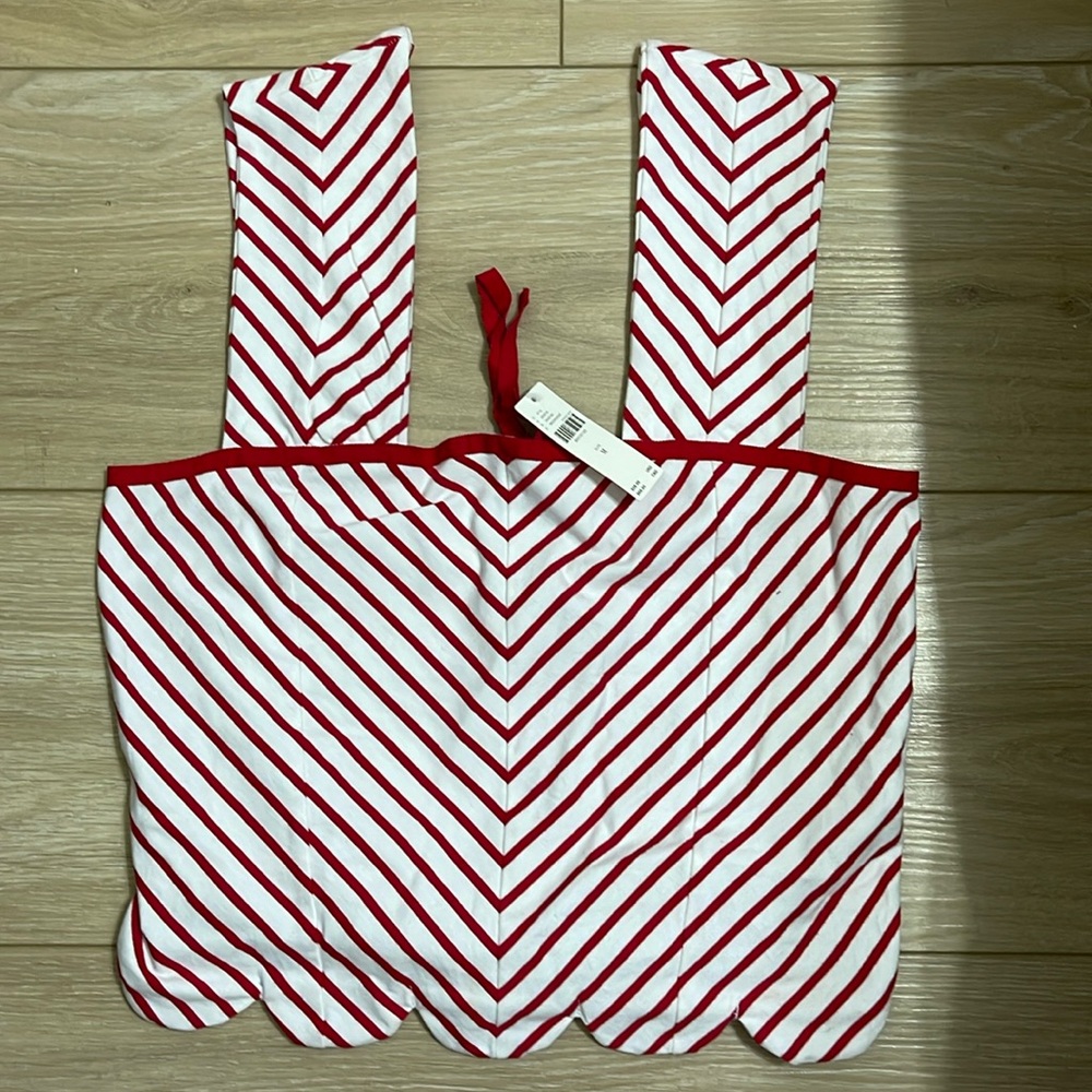 NWT STRIPED Cropped Blouse